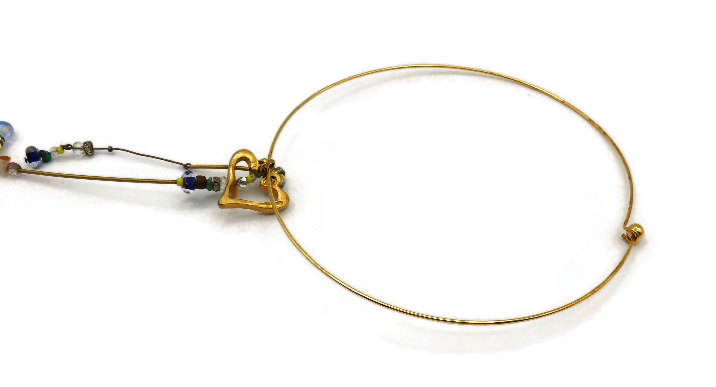 CHRISTIAN LACROIX Vintage Heart Pendant Necklace For Sale 11