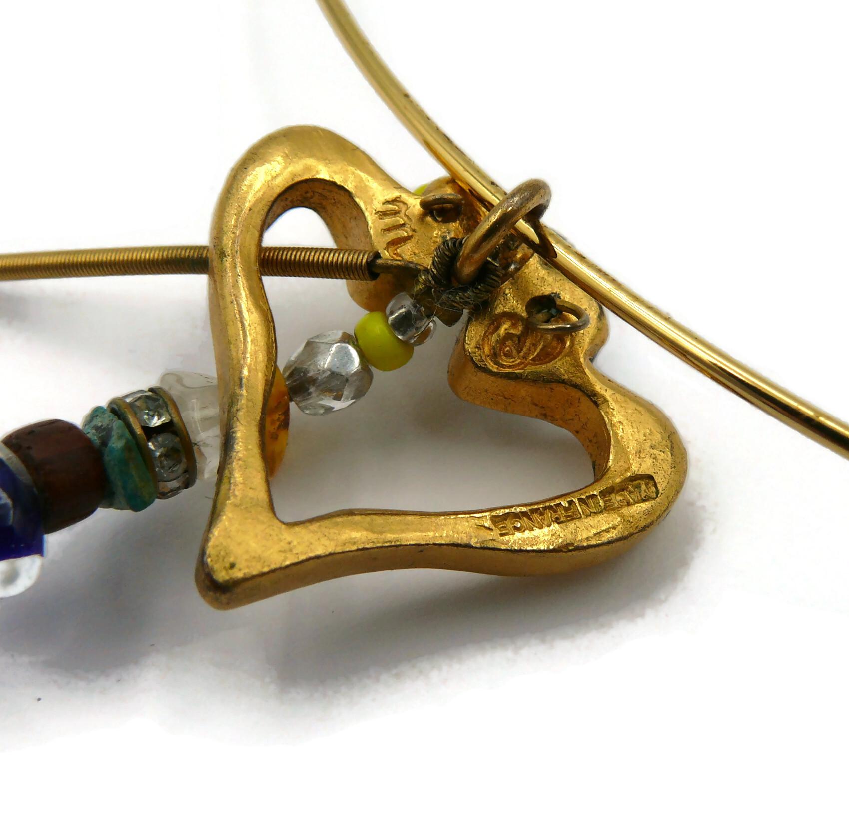 CHRISTIAN LACROIX Vintage Heart Pendant Necklace For Sale 12