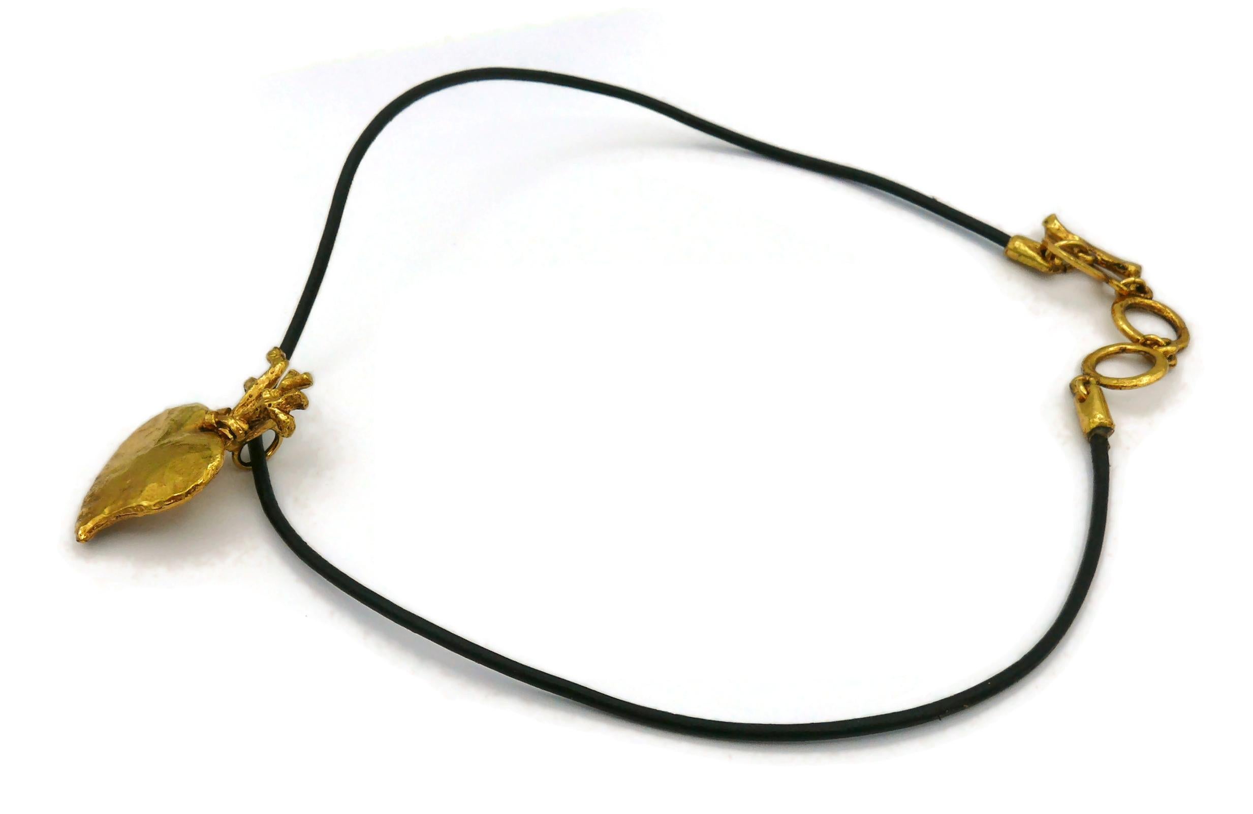 CHRISTIAN LACROIX Vintage Heart Pendant Necklace 1