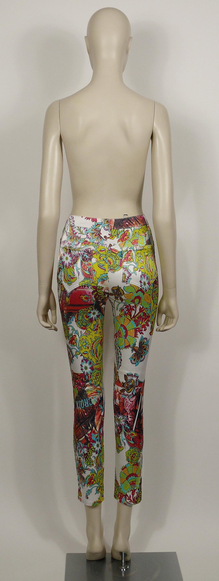 Christian Lacroix Vintage Horst Buchholz Posters and Floral Print Pants  Trousers For Sale at 1stDibs