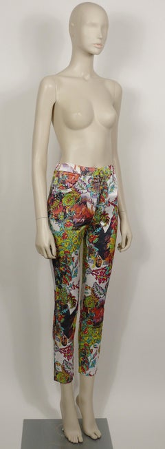 Christian Lacroix Vintage Horst Buchholz Posters & Floral Print Pants Trousers