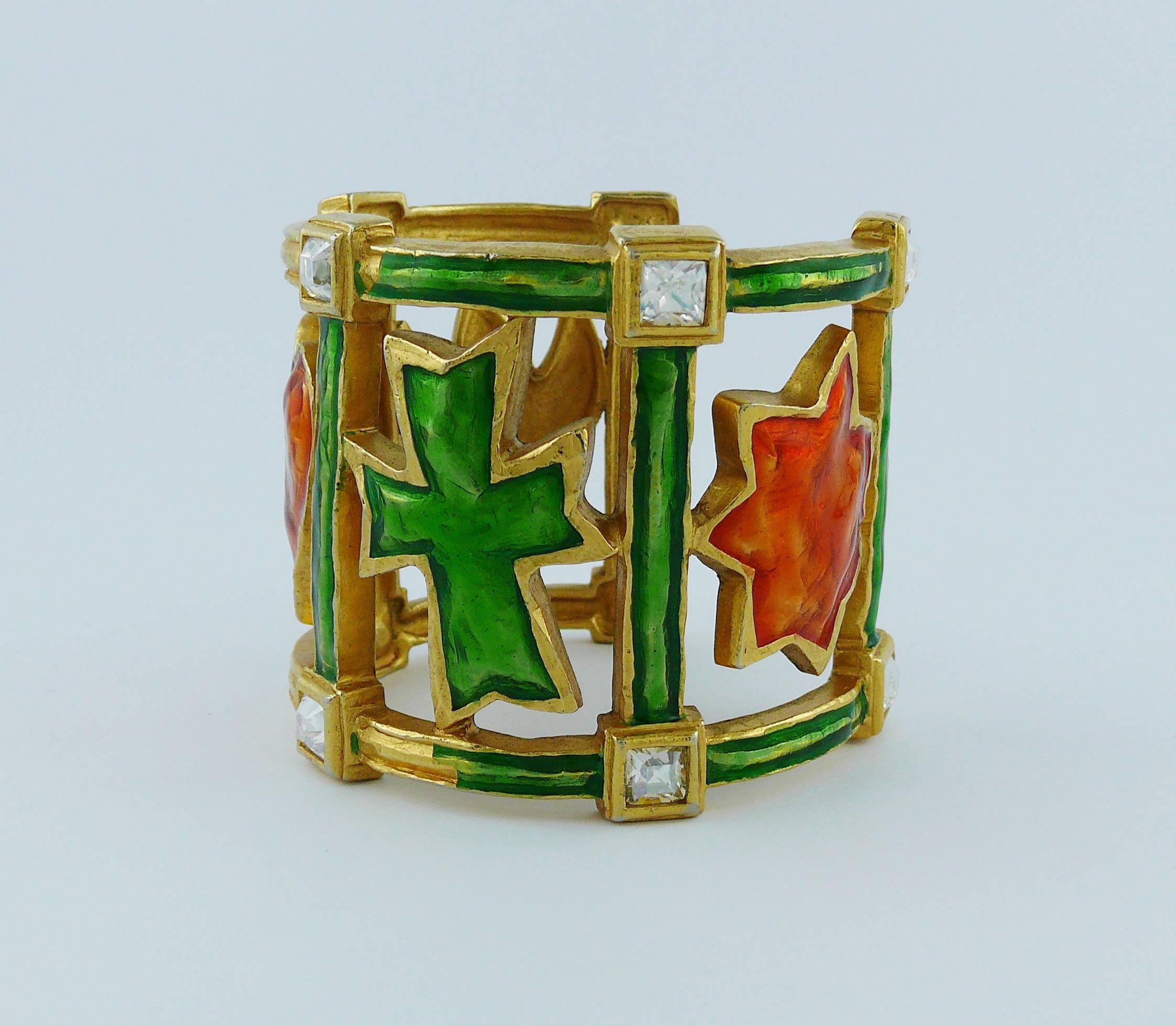 CHRISTIAN LACROIX Vintage Iconic Cuff Bracelet For Sale 1
