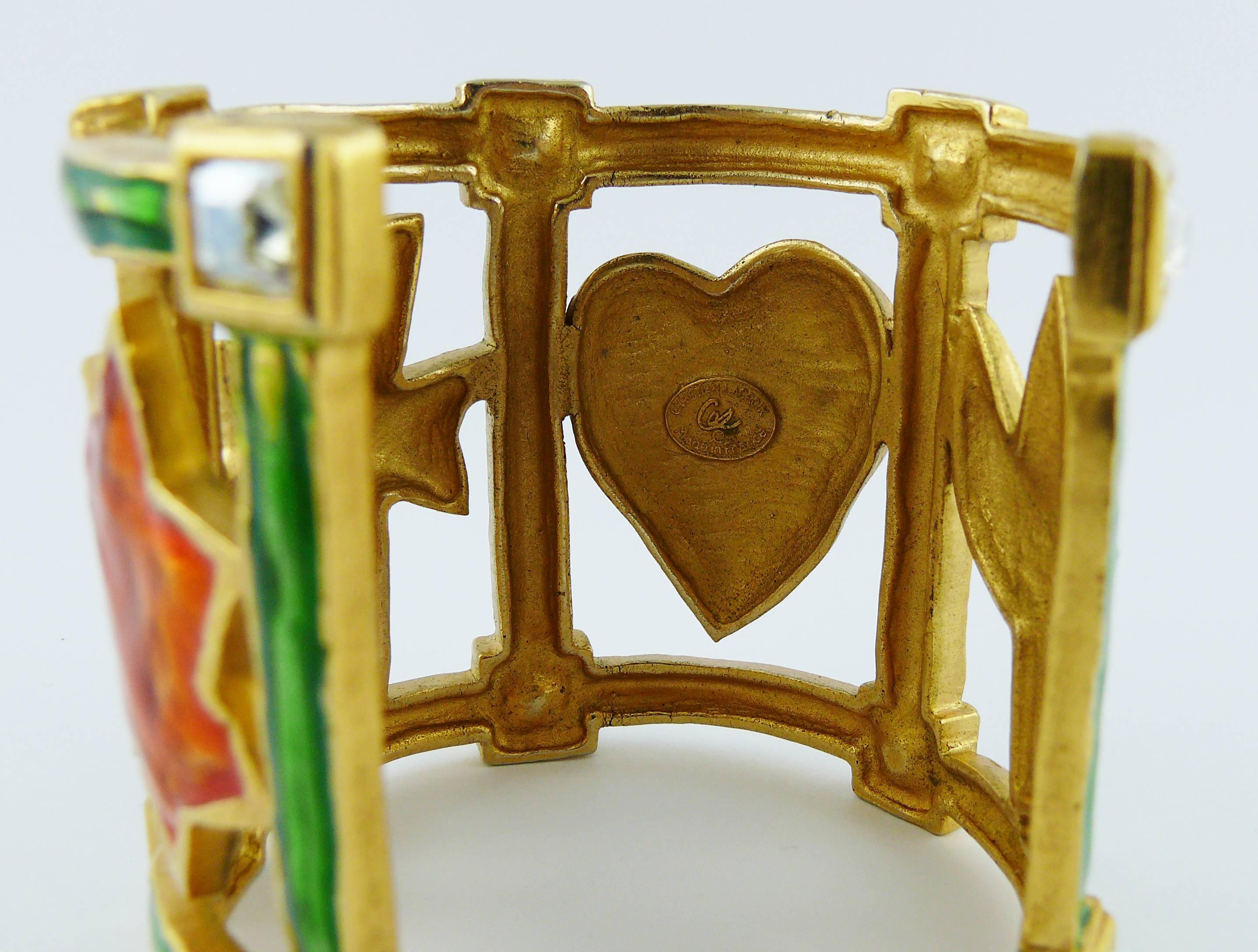 CHRISTIAN LACROIX Vintage Iconic Cuff Bracelet For Sale 4
