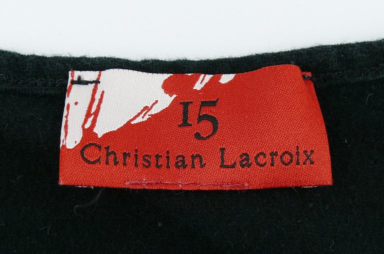 Christian Lacroix Vintage Iconic Jewelled Cross Print Tank Top at