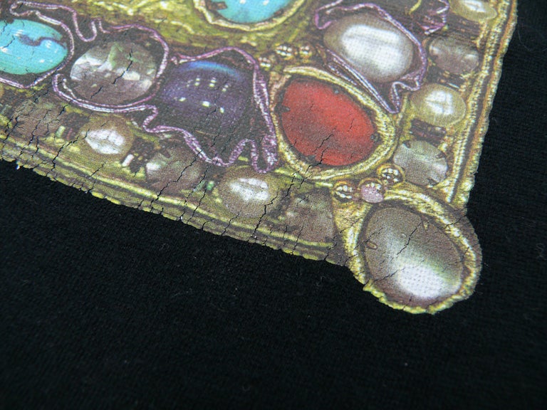 CHRISTIAN LACROIX Vintage Iconic Jewelled Cross Print Tank