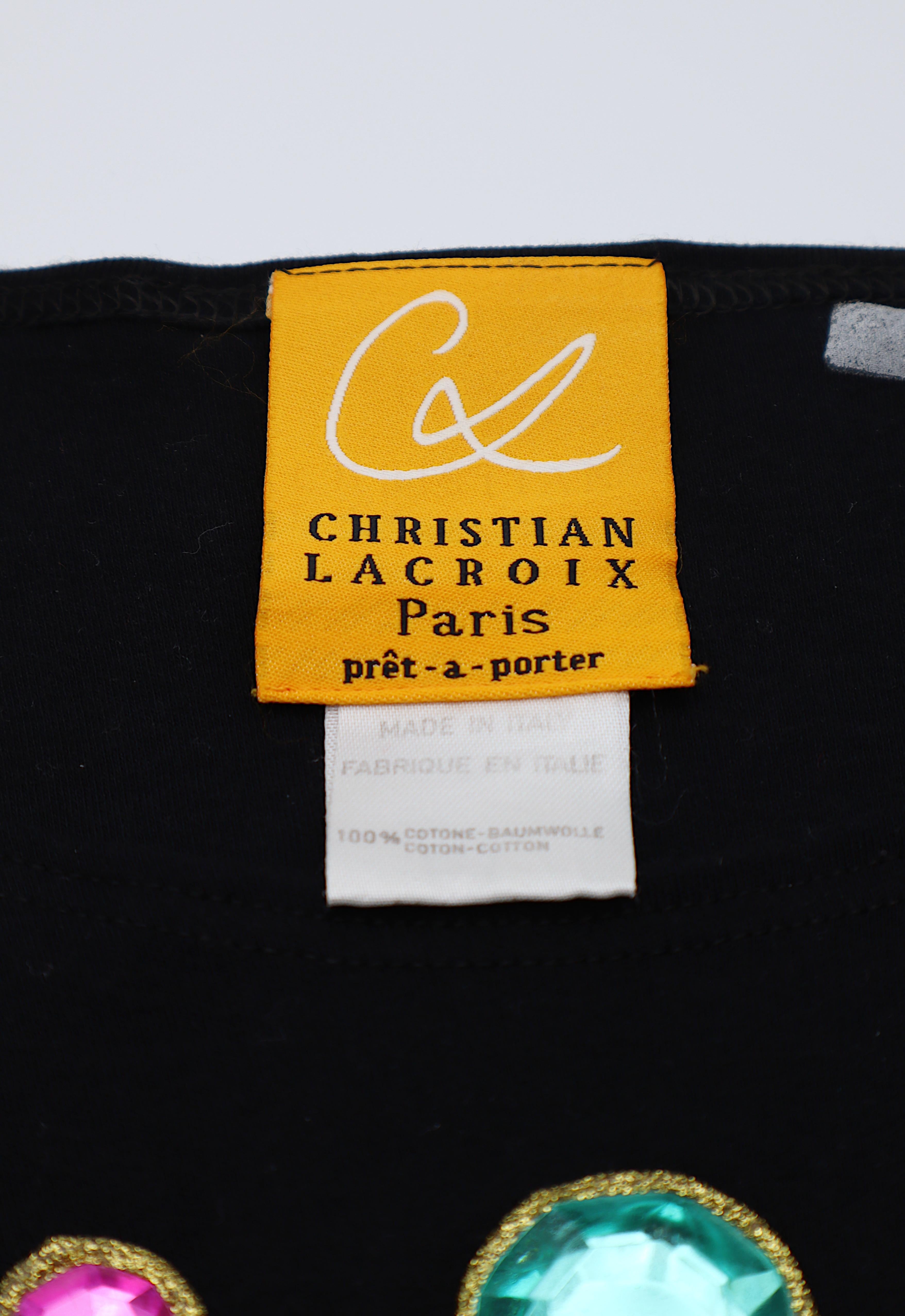 CHRISTIAN LACROIX Top Vintage Icónico con Cruz Medieval Joya en venta 3