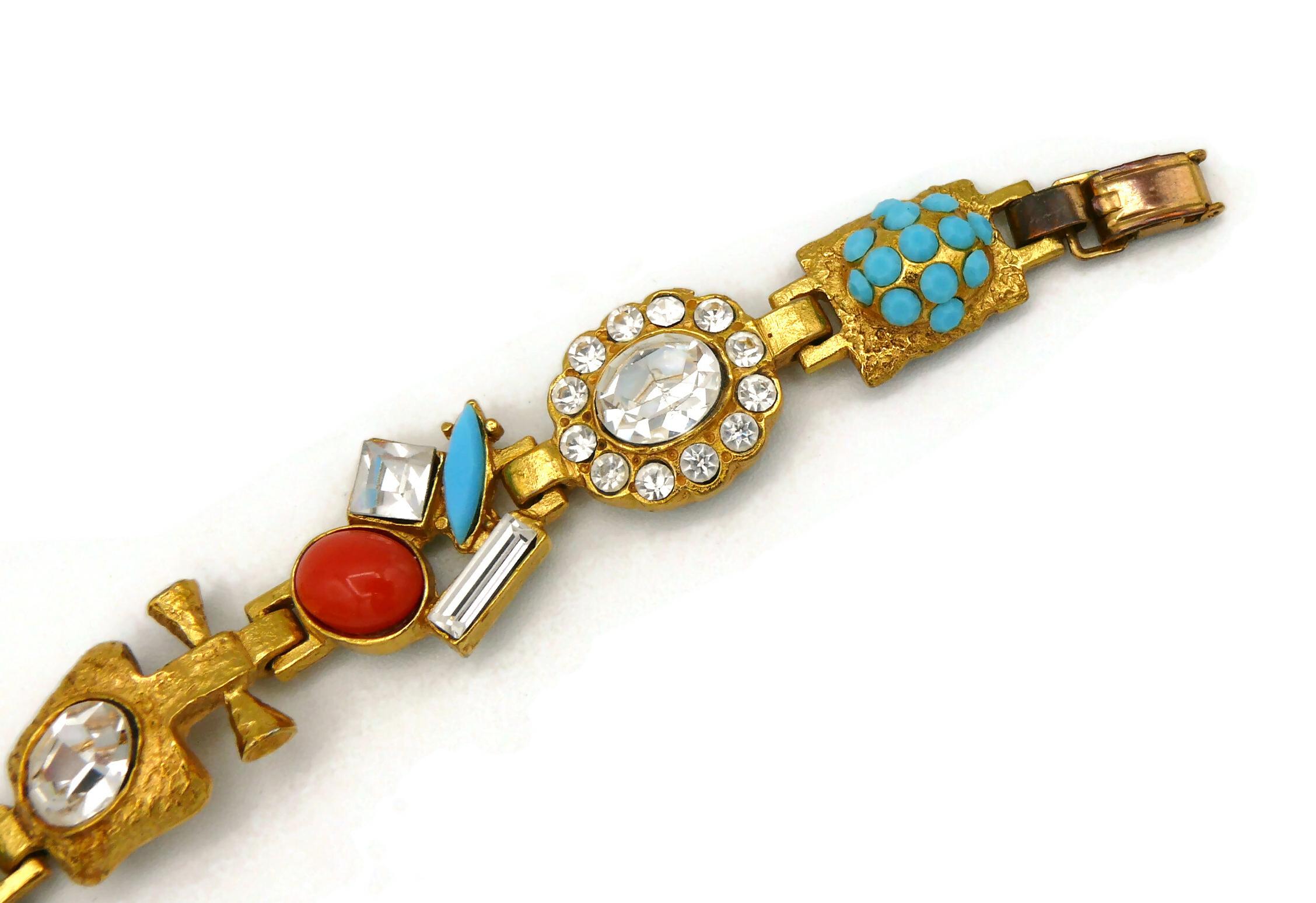 Christian Lacroix Vintage Jewelled Bracelet For Sale 7