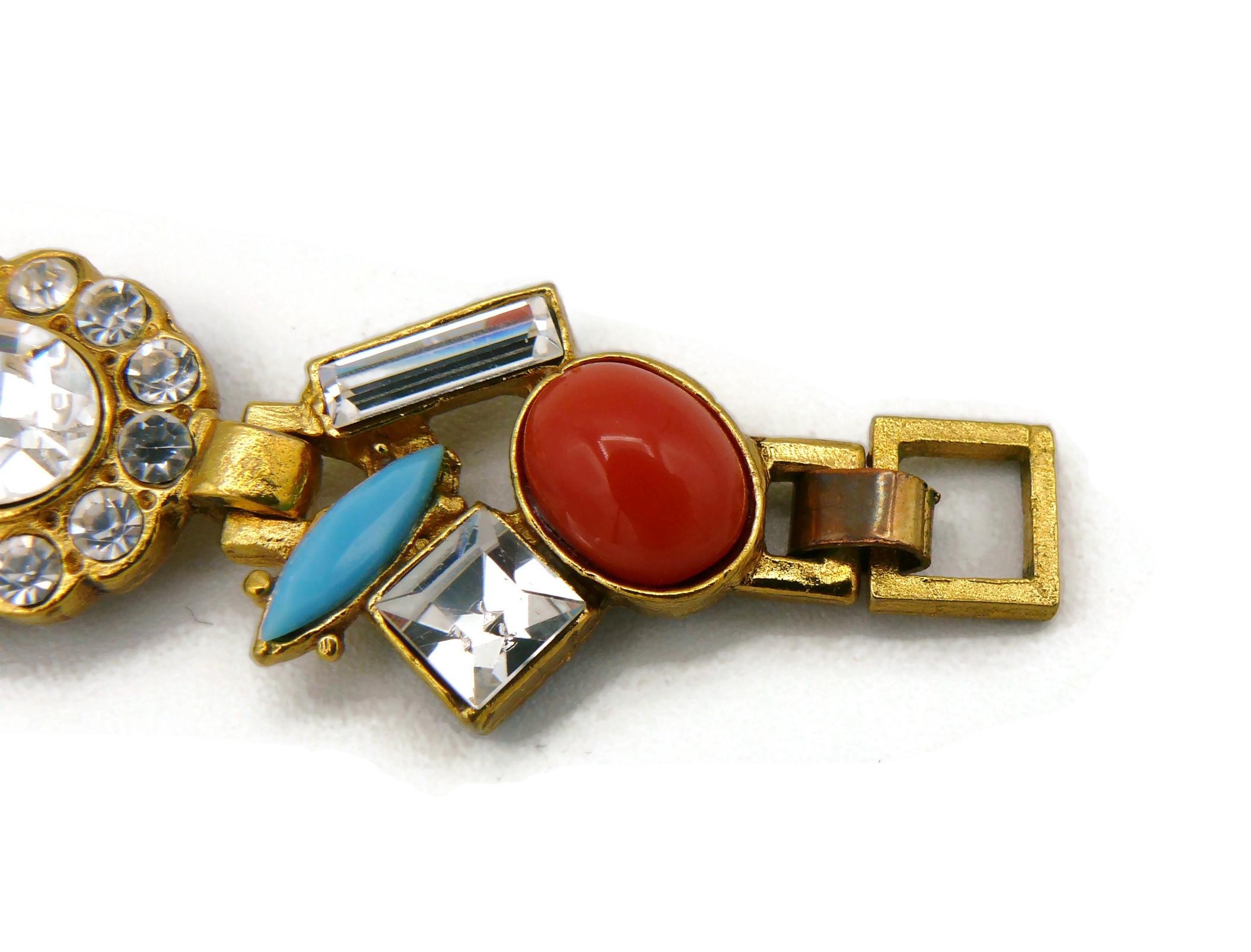 Christian Lacroix Vintage Jewelled Bracelet For Sale 16