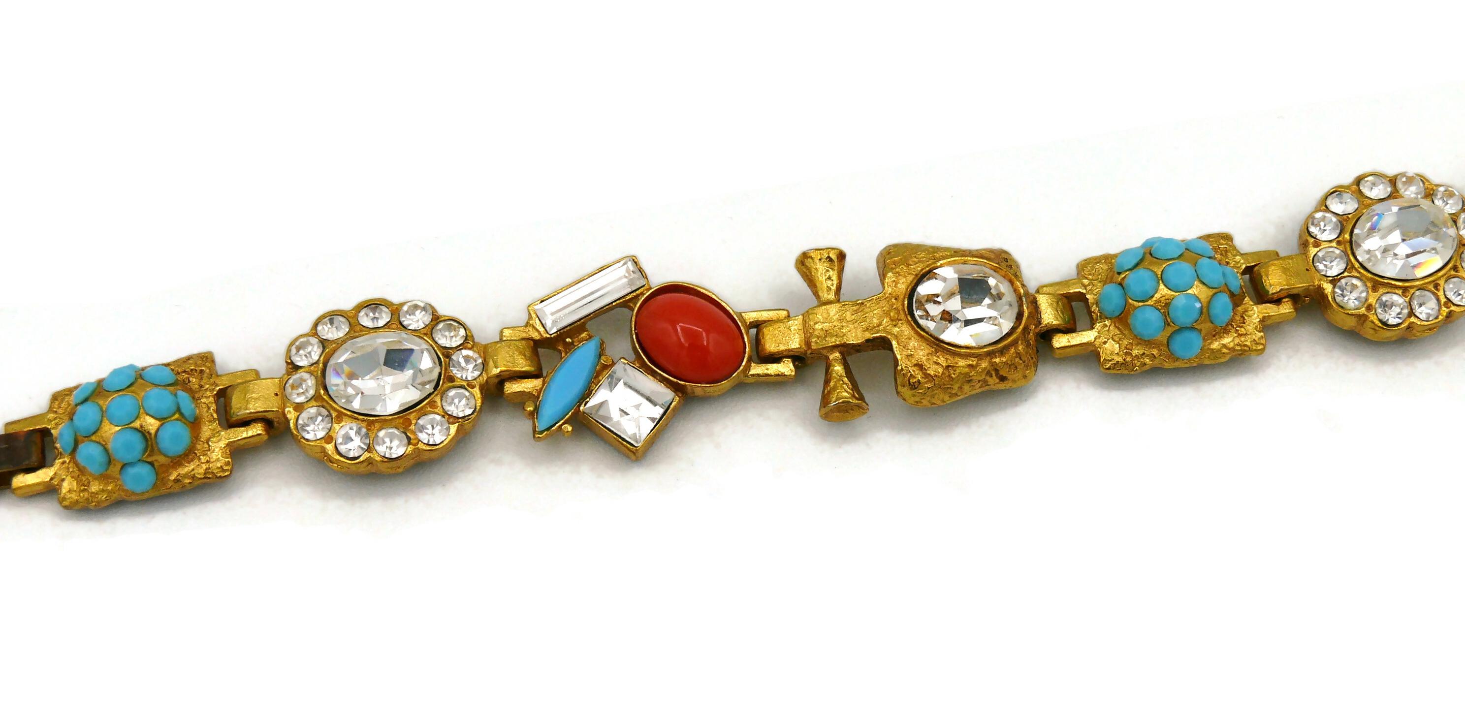 Christian Lacroix Vintage Jewelled Bracelet For Sale 1