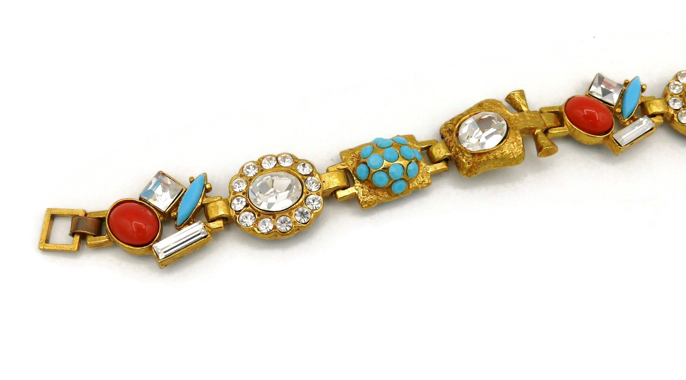 Christian Lacroix Vintage Jewelled Bracelet For Sale 5