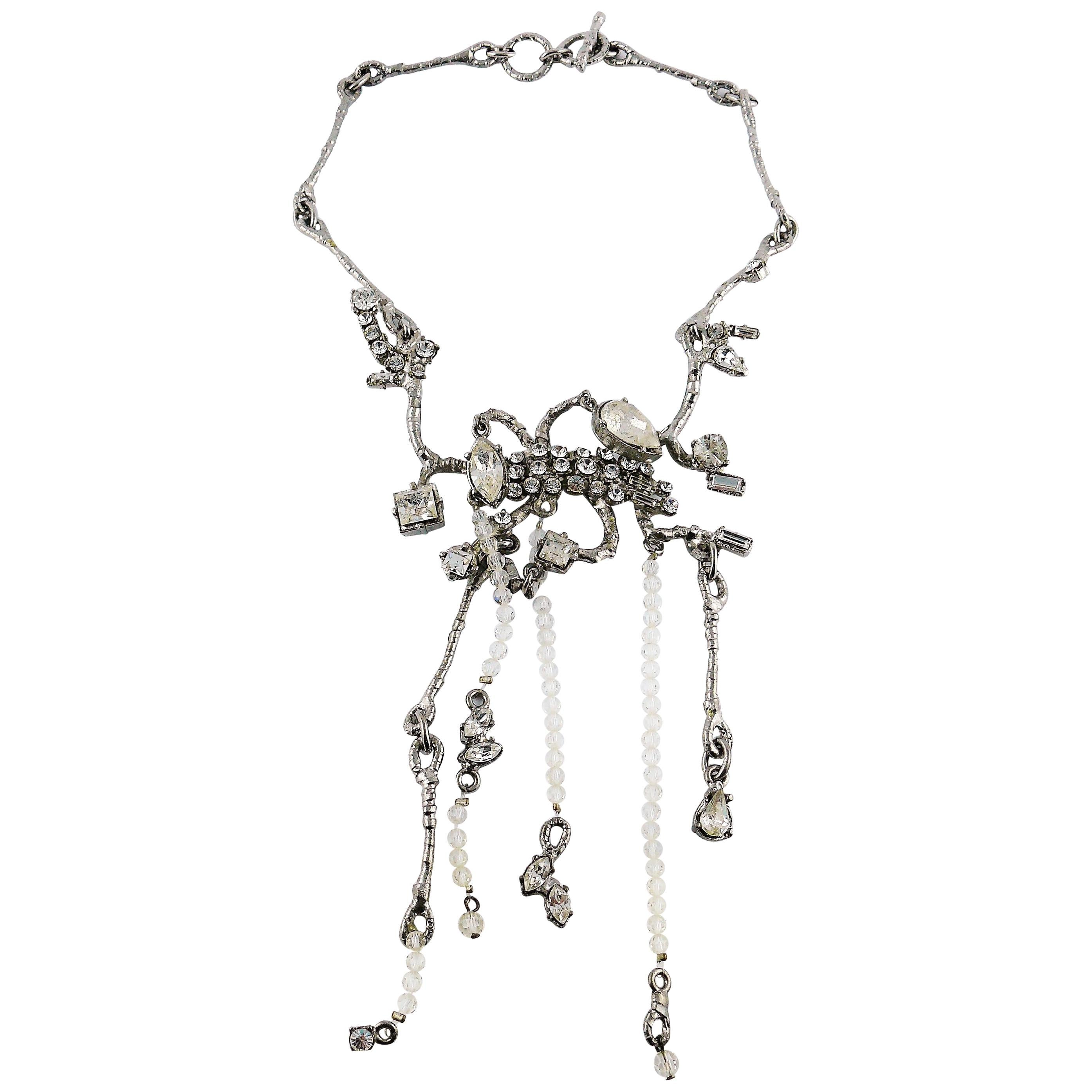 Christian Lacroix Vintage Jewelled Branches Design Necklace