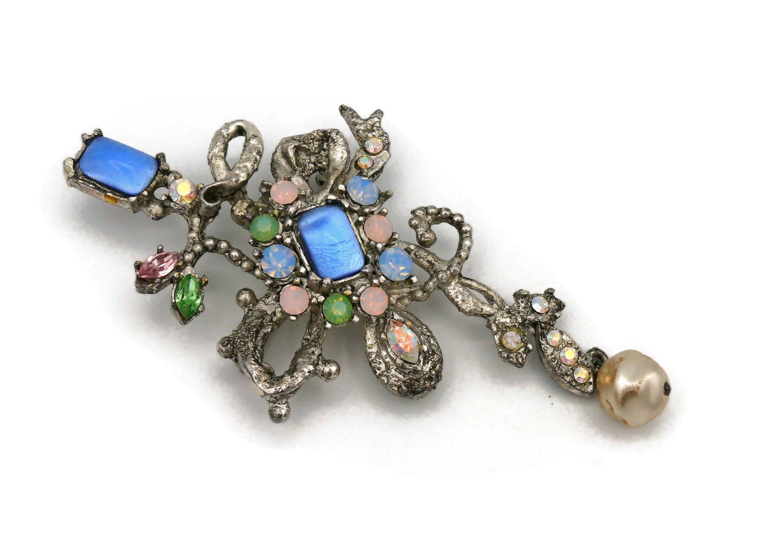 CHRISTIAN LACROIX Vintage Juwelen-Brosche-Anhänger im Zustand „Gut“ im Angebot in Nice, FR