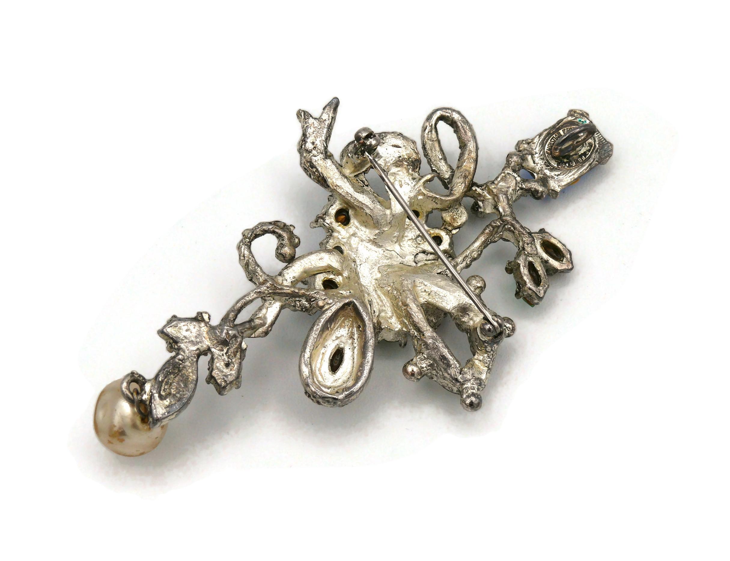 CHRISTIAN LACROIX Vintage Juwelen-Brosche-Anhänger im Angebot 4