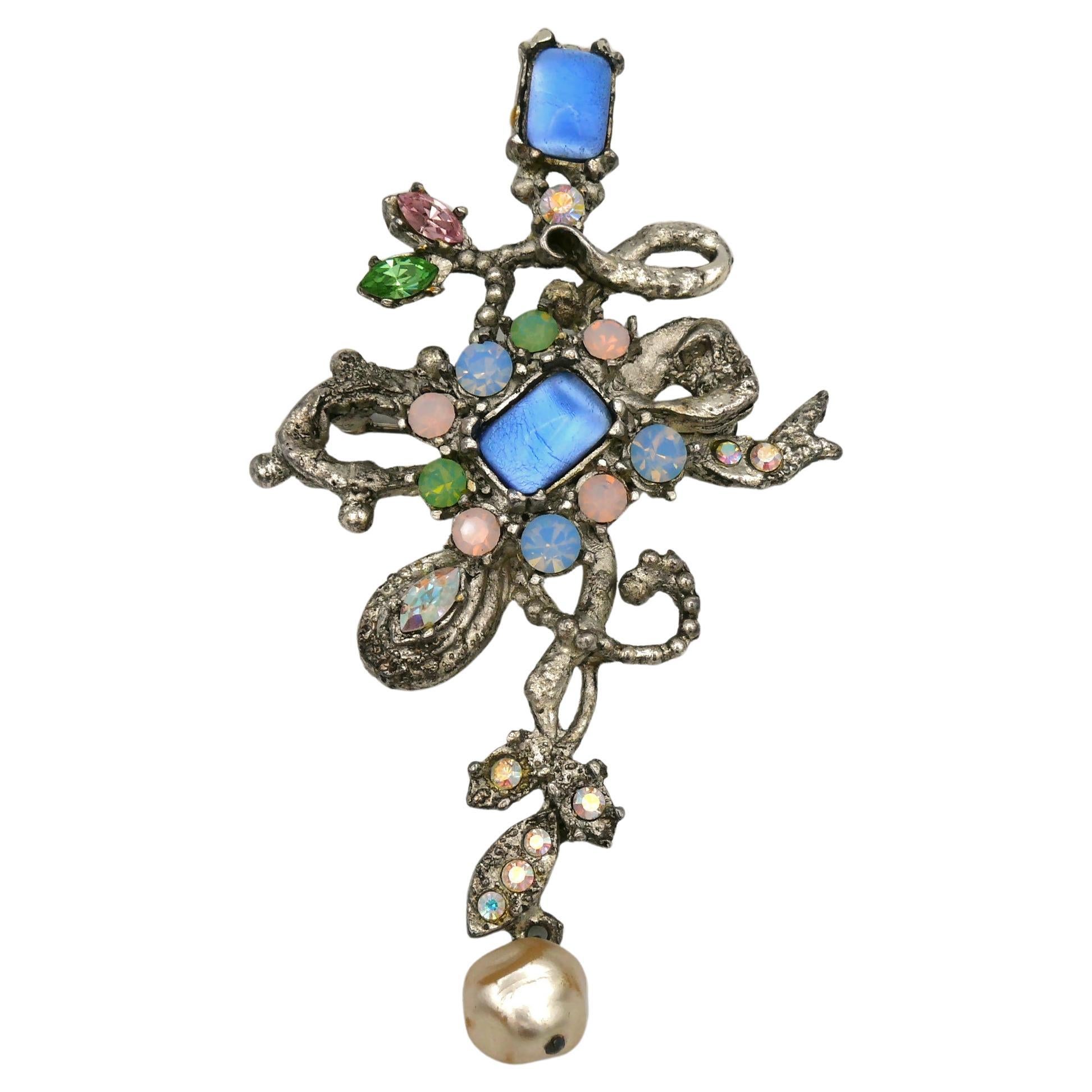 CHRISTIAN LACROIX Vintage Juwelen-Brosche-Anhänger