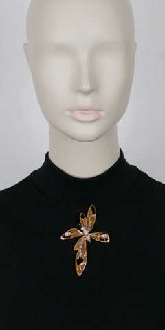 CHRISTIAN LACROIX Vintage Jewelled Butterfly Brooch