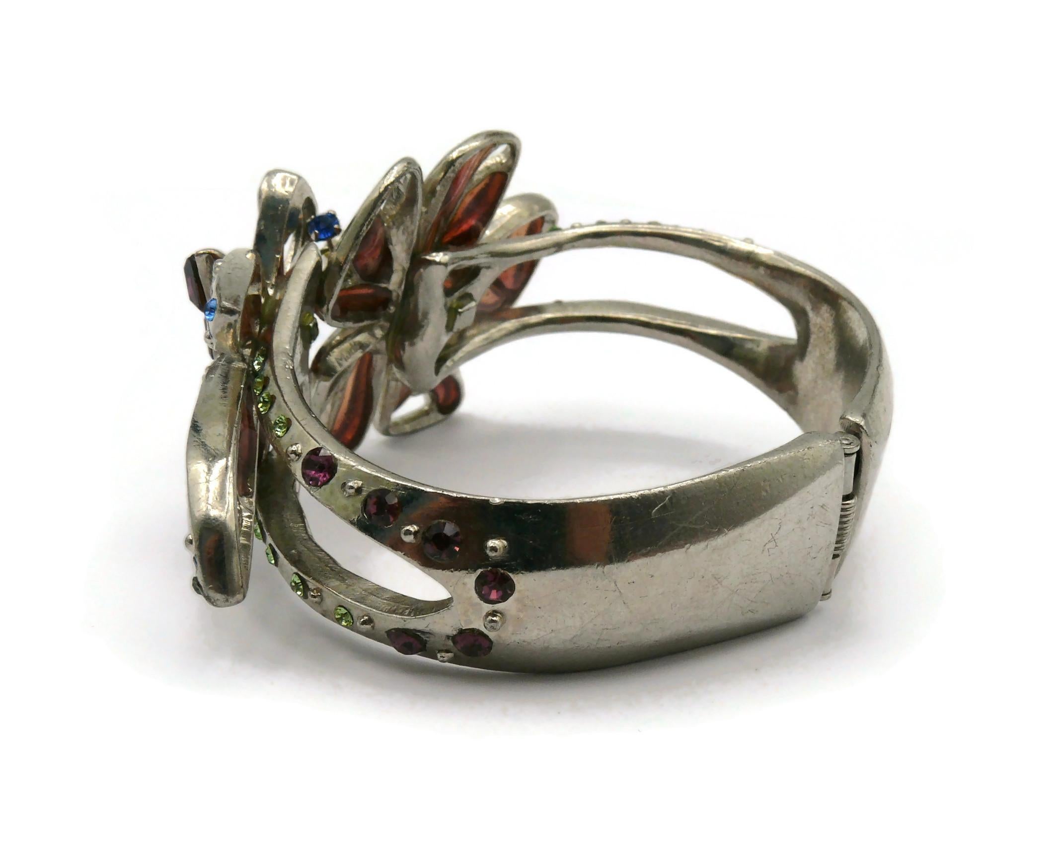 CHRISTIAN LACROIX Vintage-Armband mit Juwelen und Schmetterlingsverschluss im Angebot 2