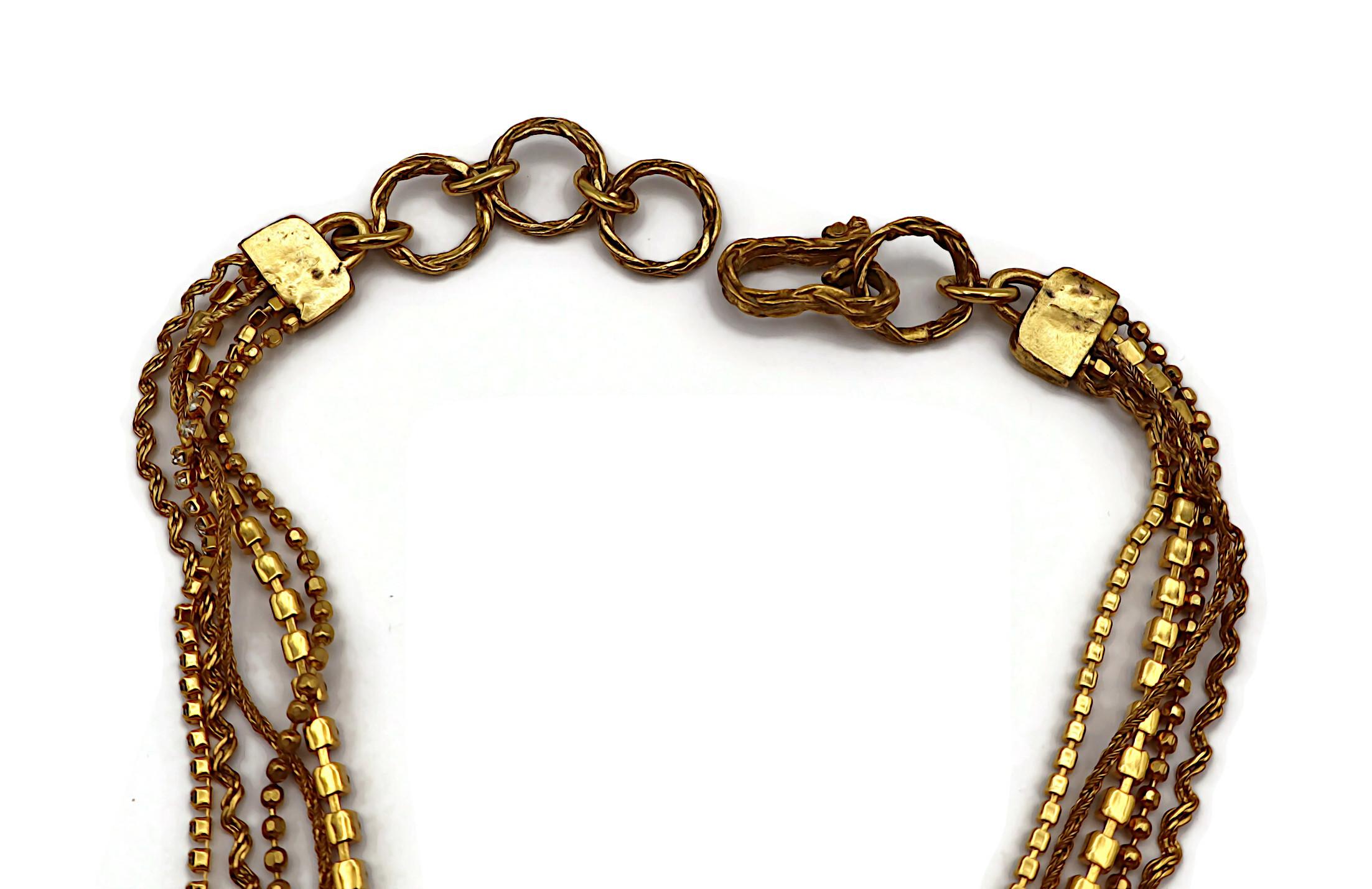 CHRISTIAN LACROIX Collar en cascada vintage enjoyado en venta 7