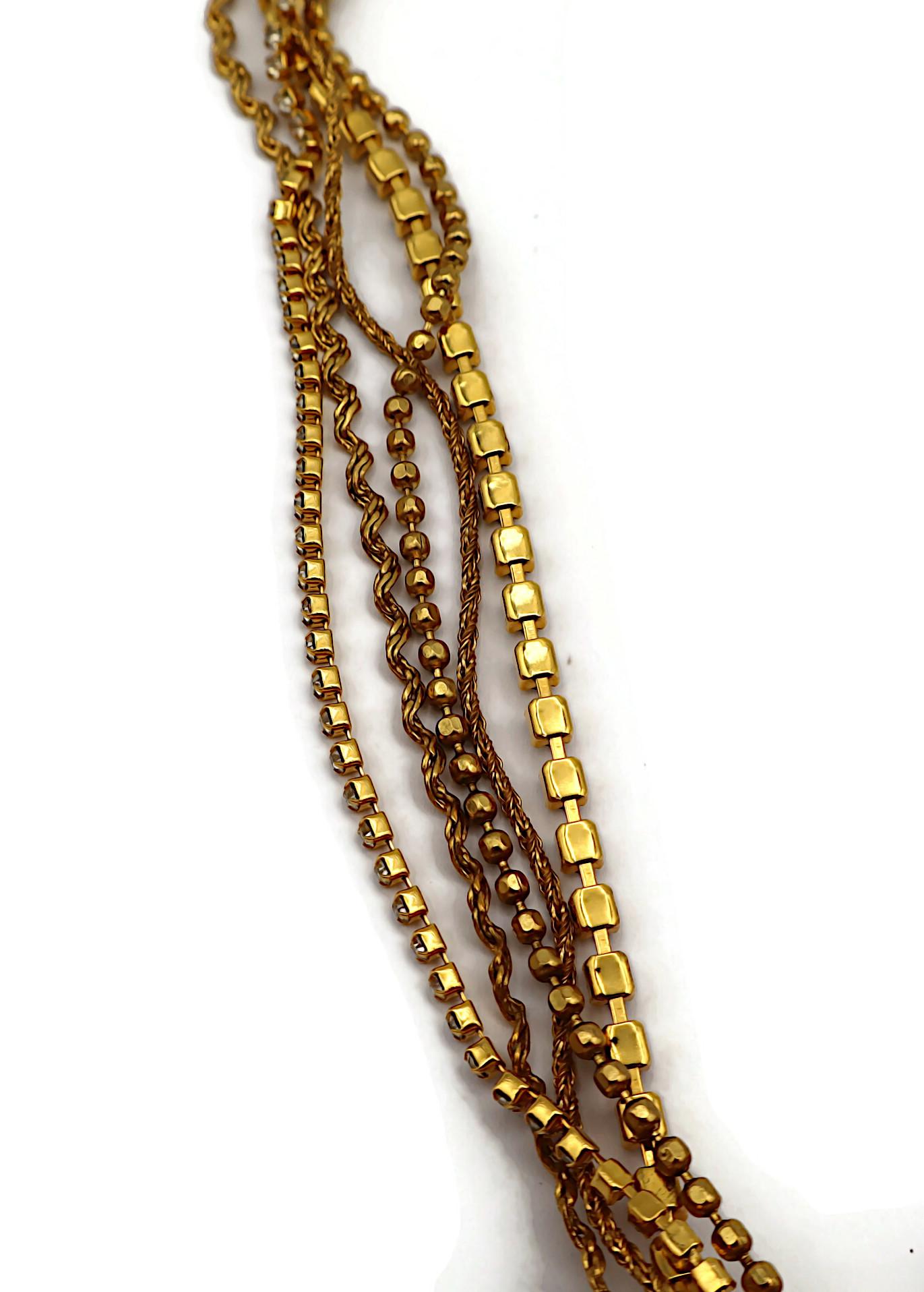 CHRISTIAN LACROIX Collar en cascada vintage enjoyado en venta 8