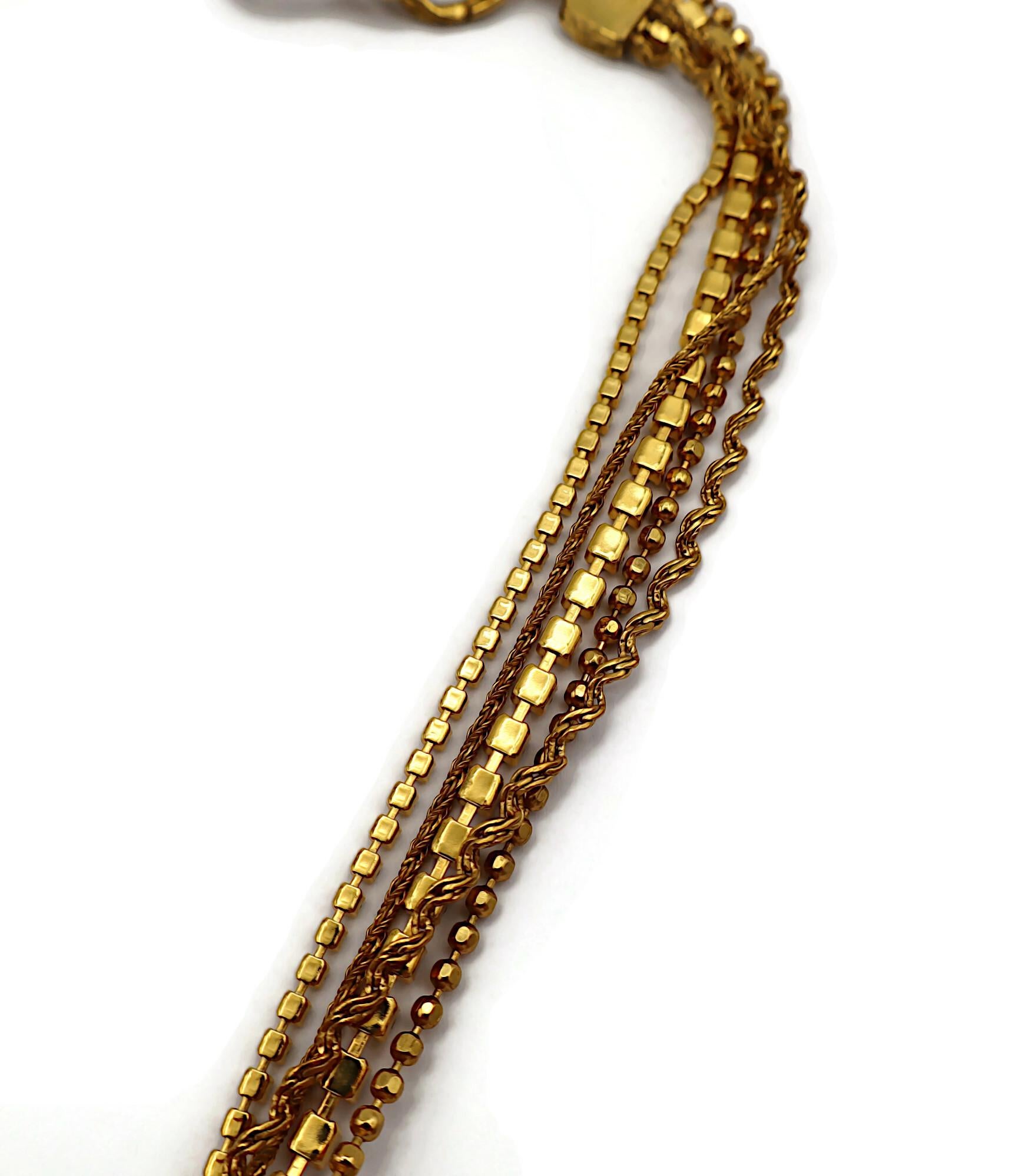 CHRISTIAN LACROIX Collar en cascada vintage enjoyado en venta 9