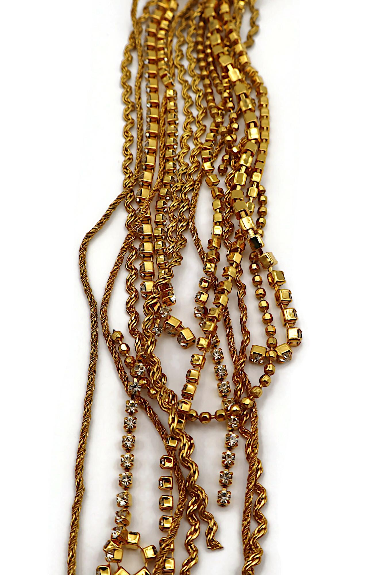 CHRISTIAN LACROIX Collar en cascada vintage enjoyado en venta 11