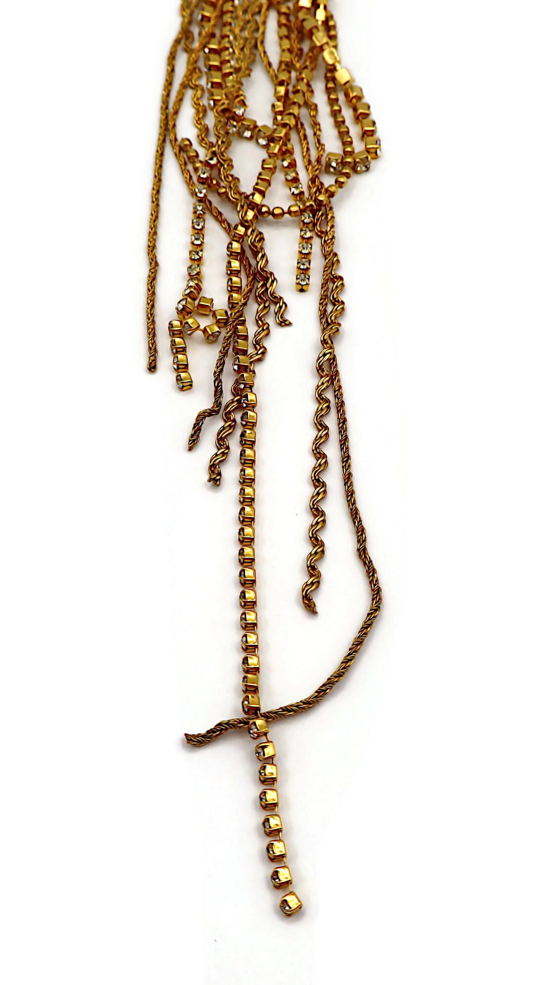 CHRISTIAN LACROIX Collar en cascada vintage enjoyado en venta 12