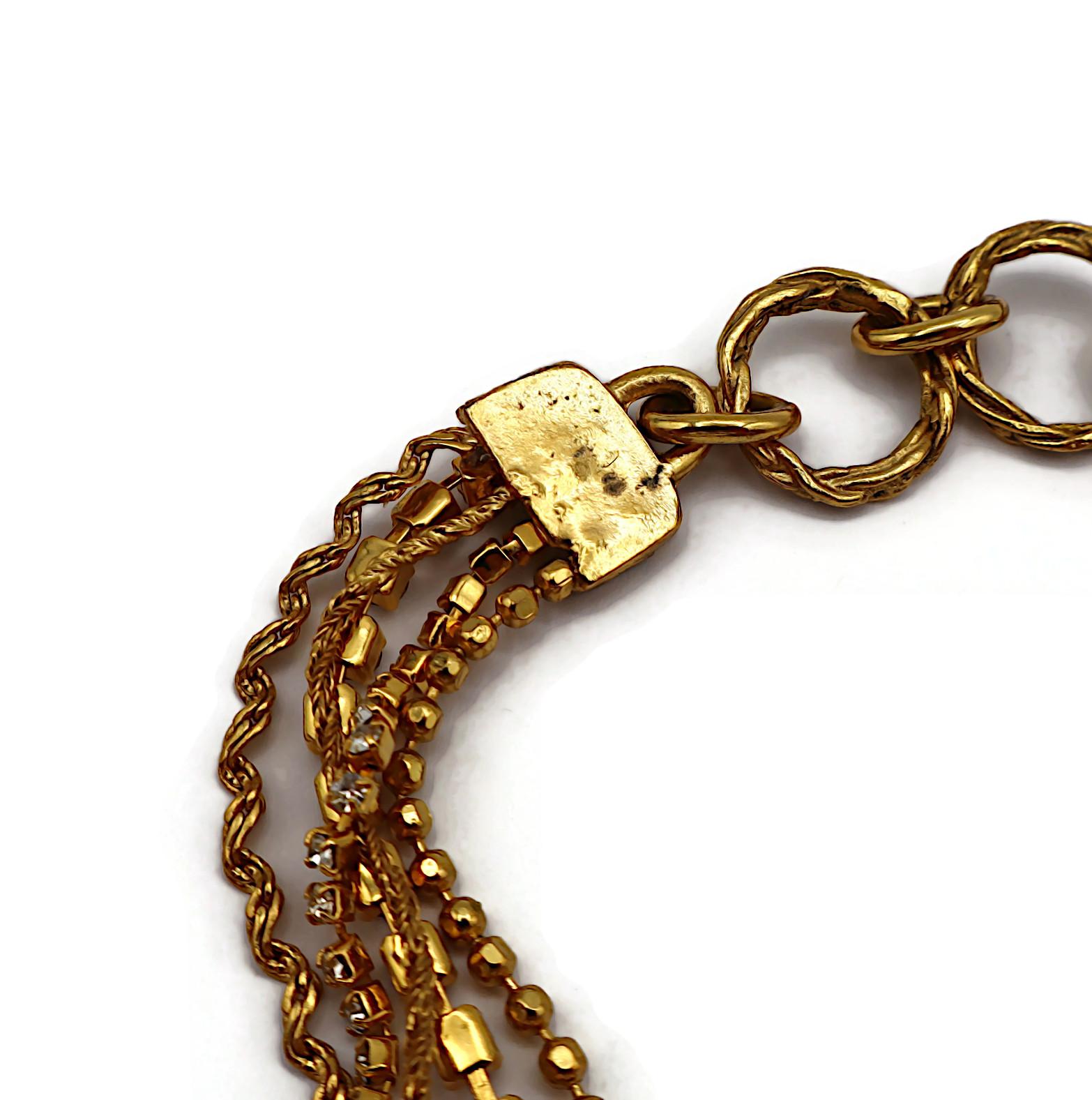 CHRISTIAN LACROIX Collar en cascada vintage enjoyado en venta 15