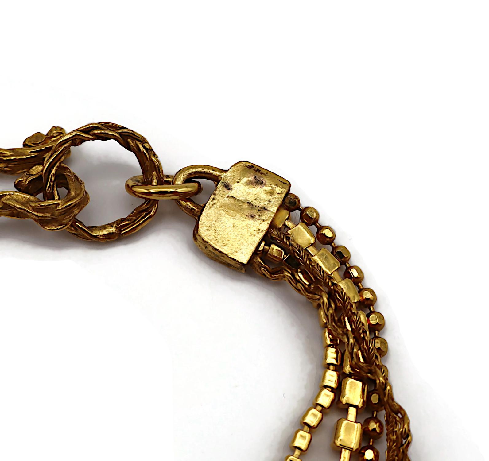 CHRISTIAN LACROIX Collar en cascada vintage enjoyado en venta 16
