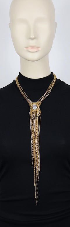 CHRISTIAN LACROIX Vintage Jewelled Cascading Necklace