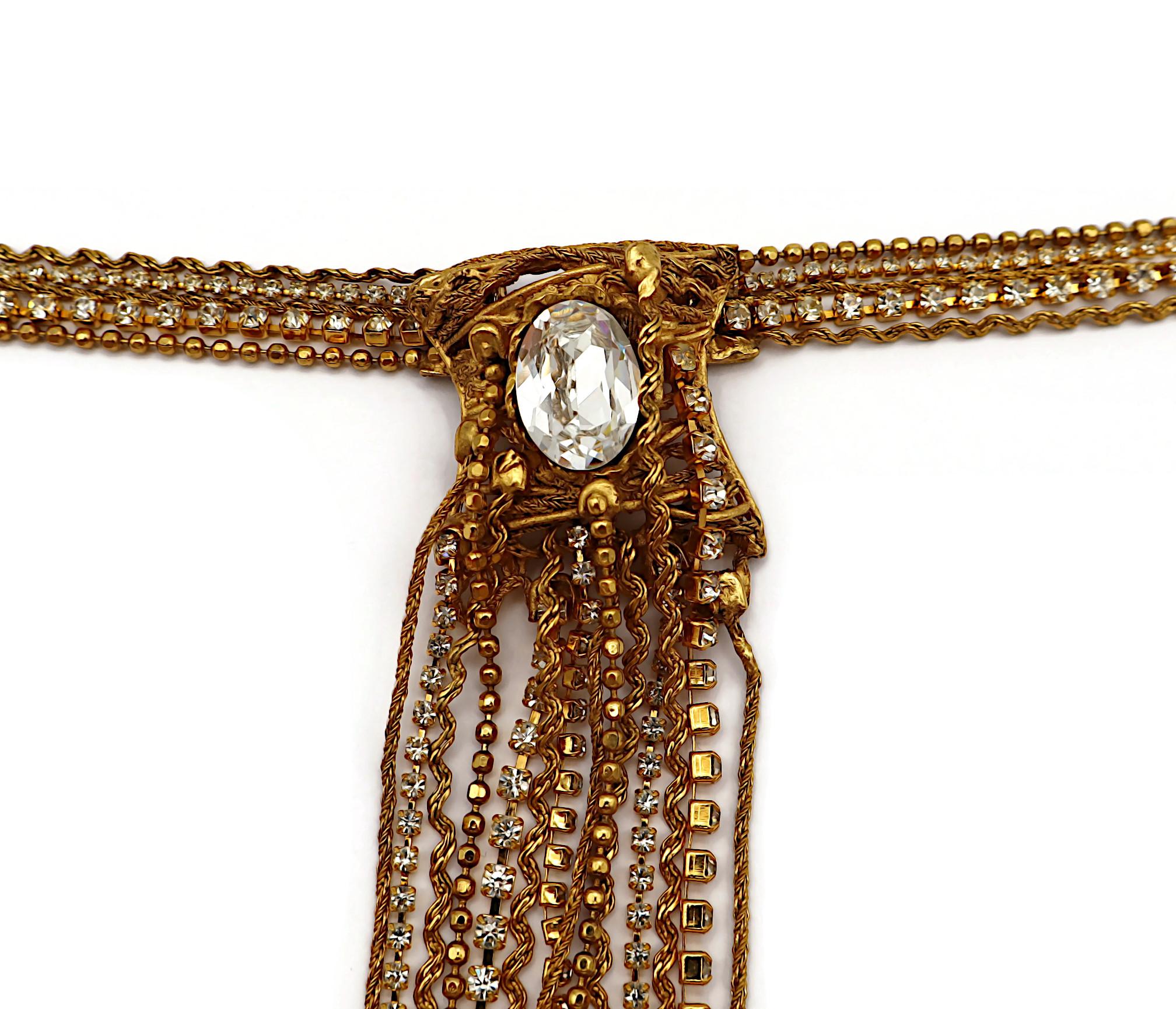 CHRISTIAN LACROIX Collar en cascada vintage enjoyado en venta 1