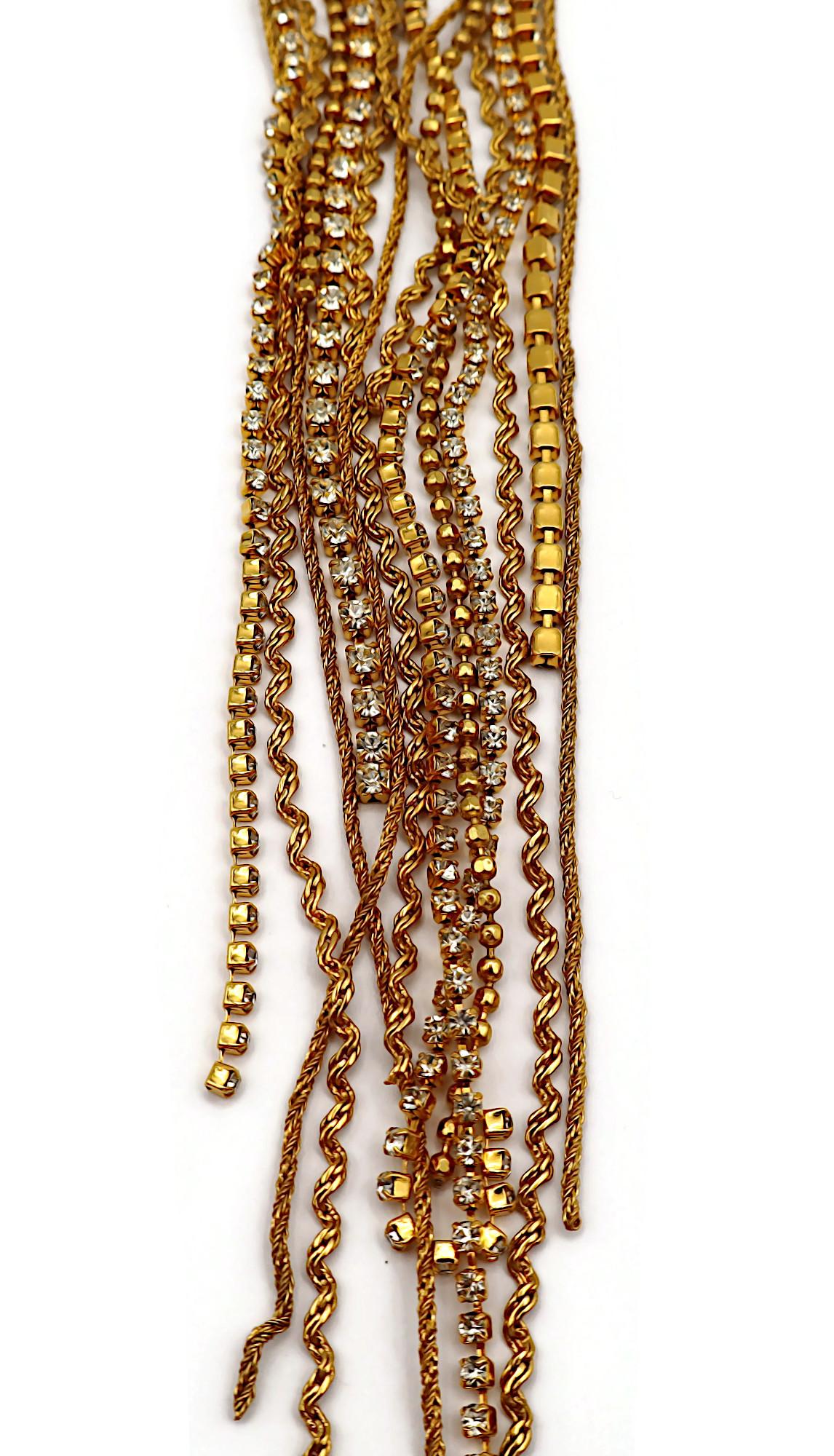 CHRISTIAN LACROIX Collar en cascada vintage enjoyado en venta 2