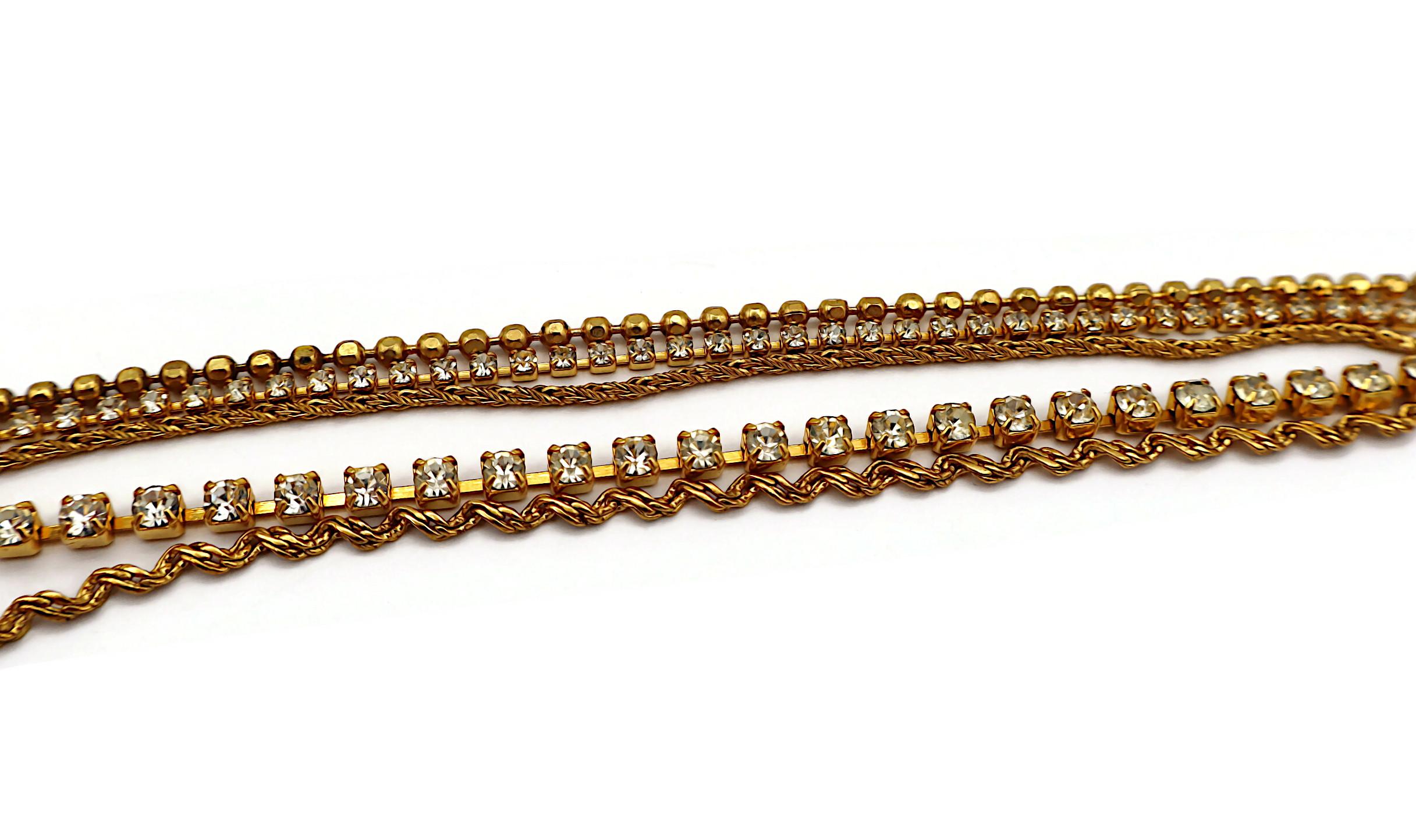 CHRISTIAN LACROIX Collar en cascada vintage enjoyado en venta 4