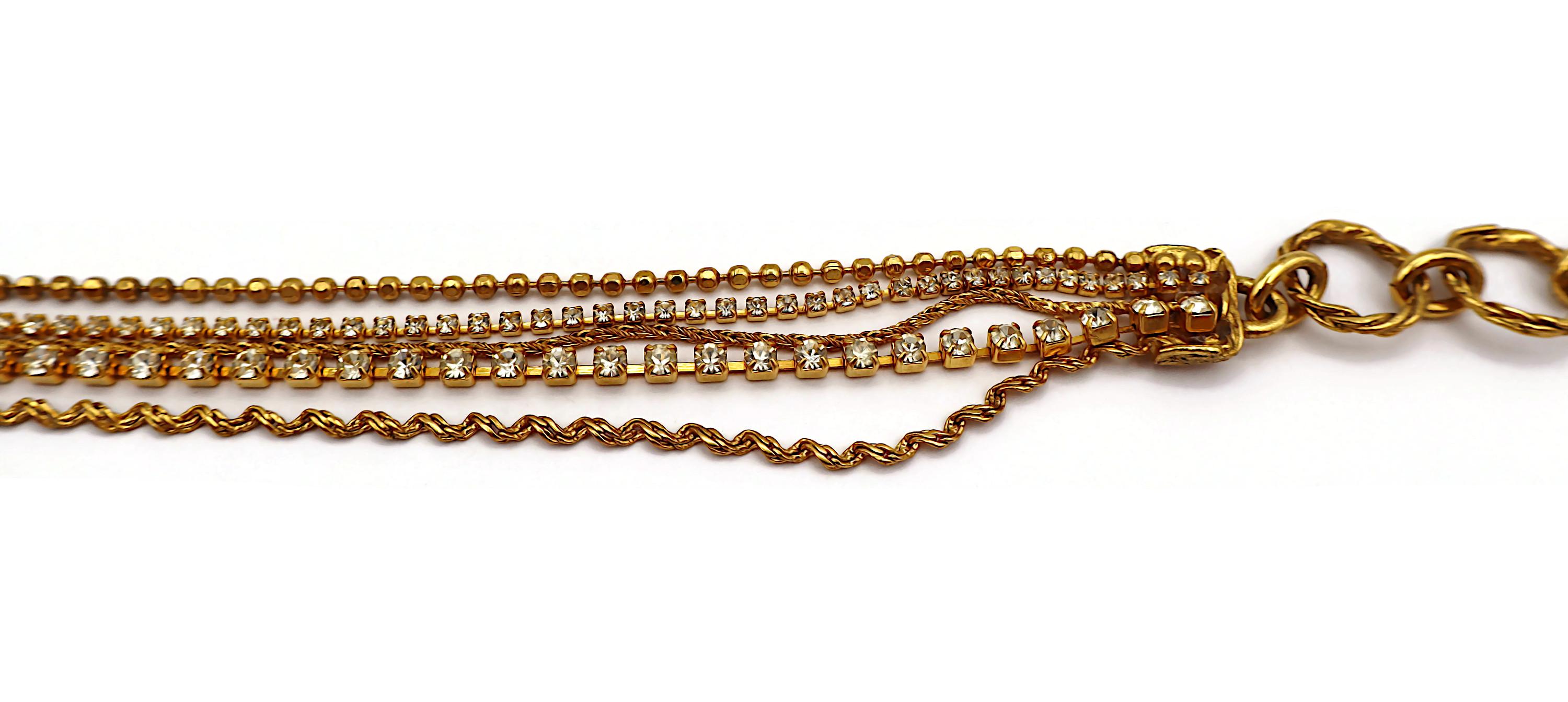 CHRISTIAN LACROIX Collar en cascada vintage enjoyado en venta 5