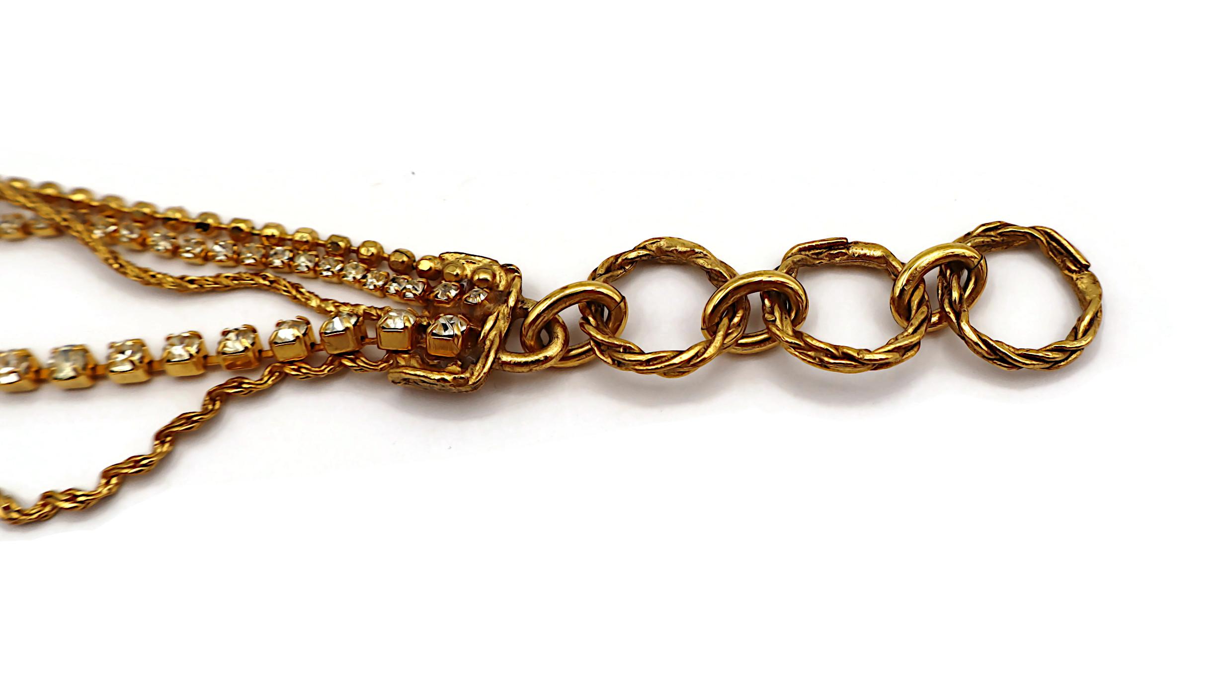 CHRISTIAN LACROIX Collar en cascada vintage enjoyado en venta 6