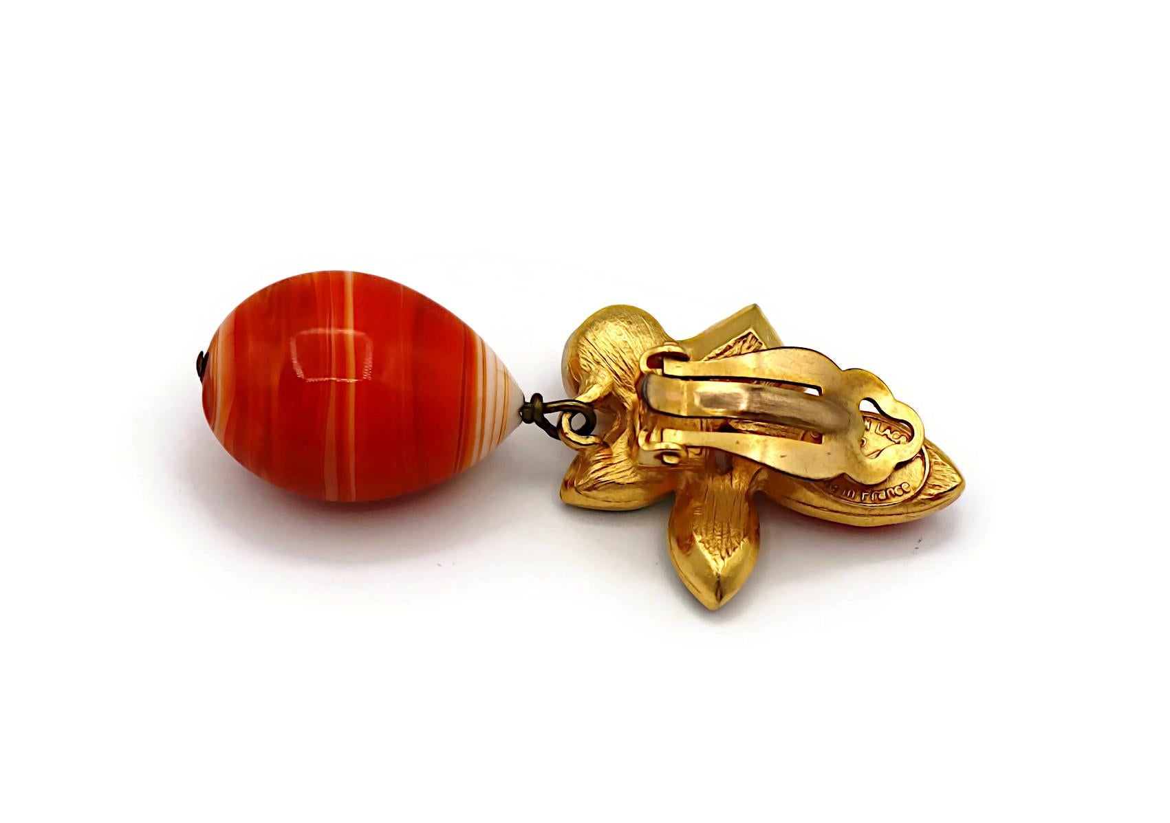 CHRISTIAN LACROIX Vintage Jewelled Dangling Earrings For Sale 7