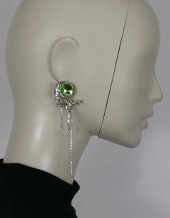 CHRISTIAN LACROIX Vintage Jewelled Dangling Earrings