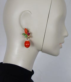 CHRISTIAN LACROIX Vintage Jewelled Dangling Earrings