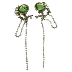 CHRISTIAN LACROIX Vintage Jewelled Dangling Earrings