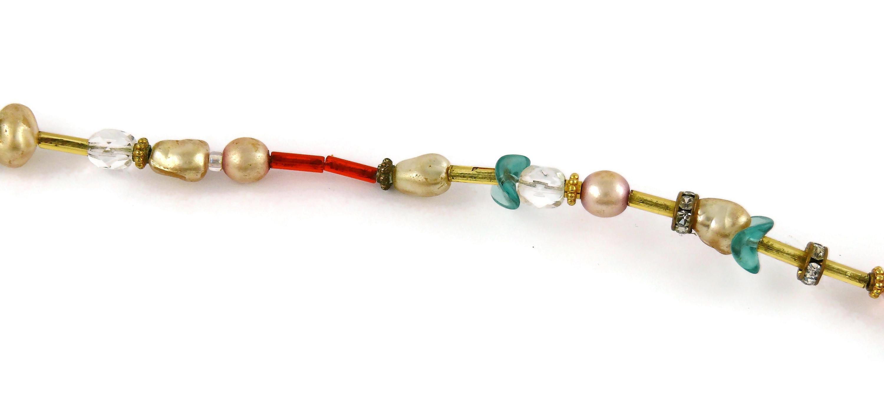 Women's Christian Lacroix Vintage Jewelled Flower Necklace