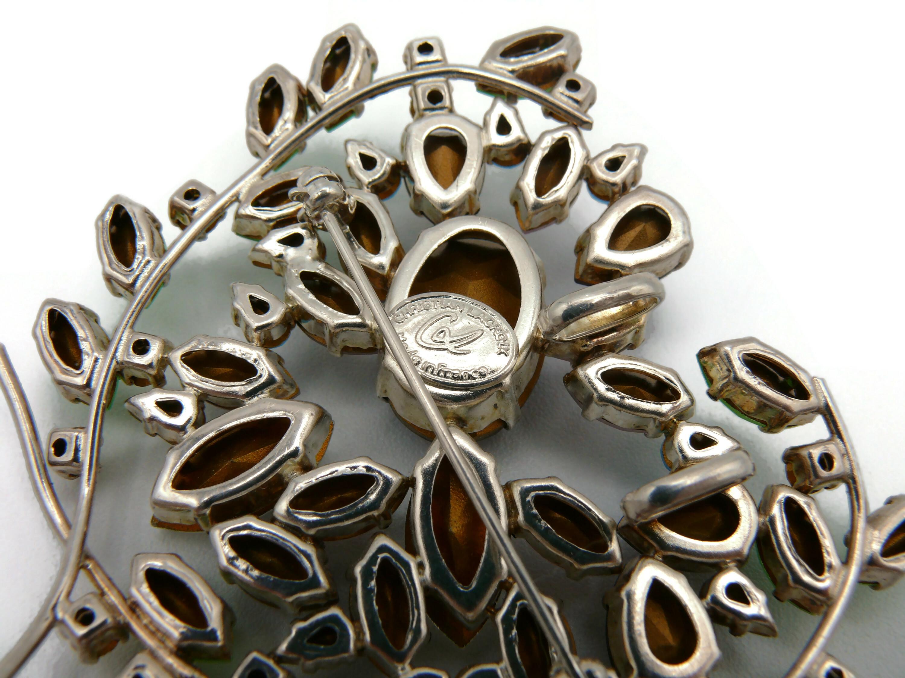 CHRISTIAN LACROIX Vintage Herzbrosche mit Juwelen-Anhänger im Angebot 7