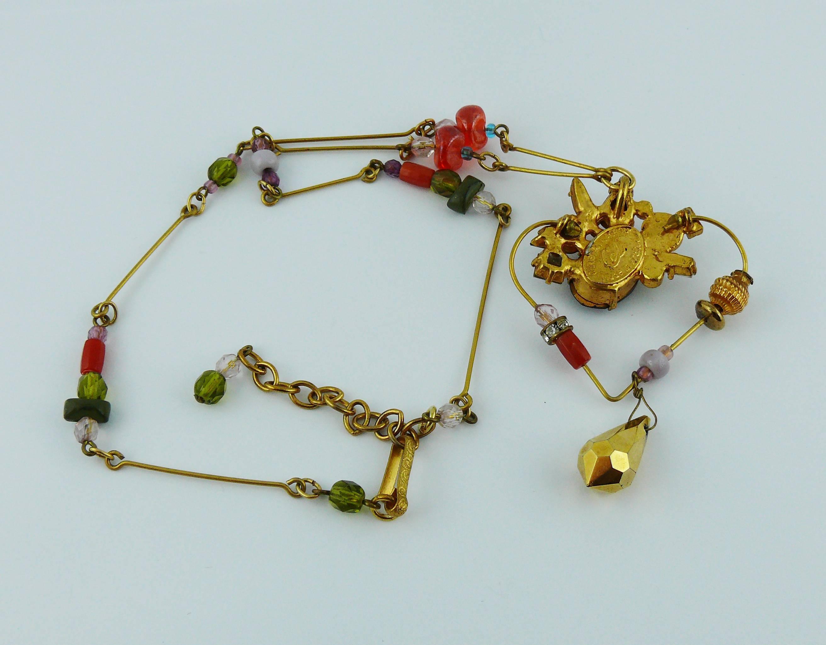 Christian Lacroix - Collana con ciondolo a cuore gioiello vintage in vendita 3