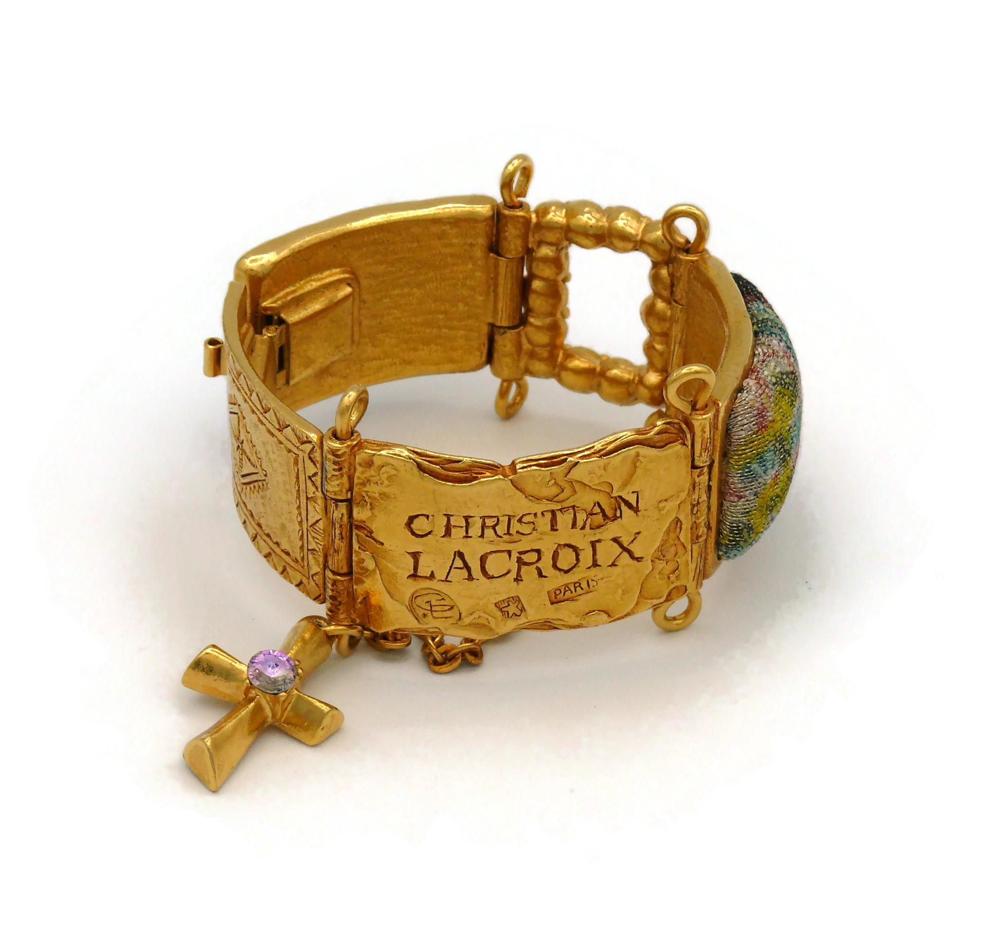 CHRISTIAN LACROIX Bracciale gioiello d'epoca con targhetta identificativa In condizioni buone in vendita a Nice, FR