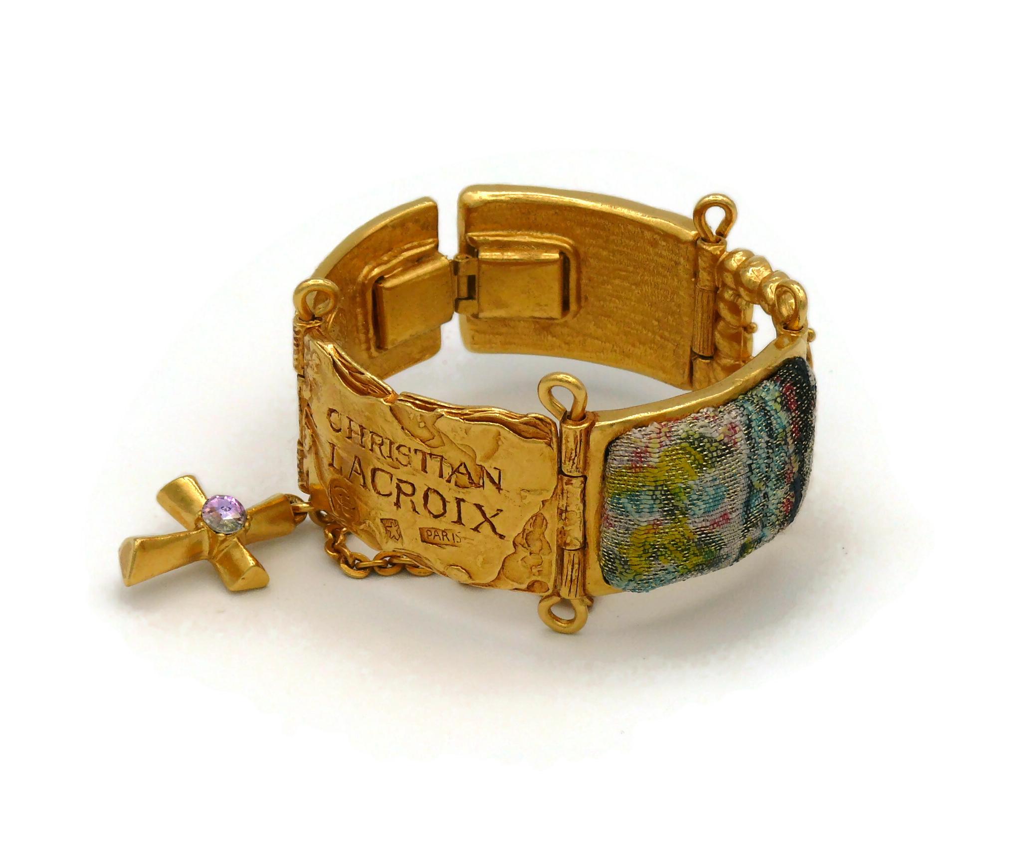 CHRISTIAN LACROIX Bracciale gioiello d'epoca con targhetta identificativa in vendita 1
