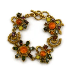 CHRISTIAN LACROIX Vintage Jewelled Link Bracelet