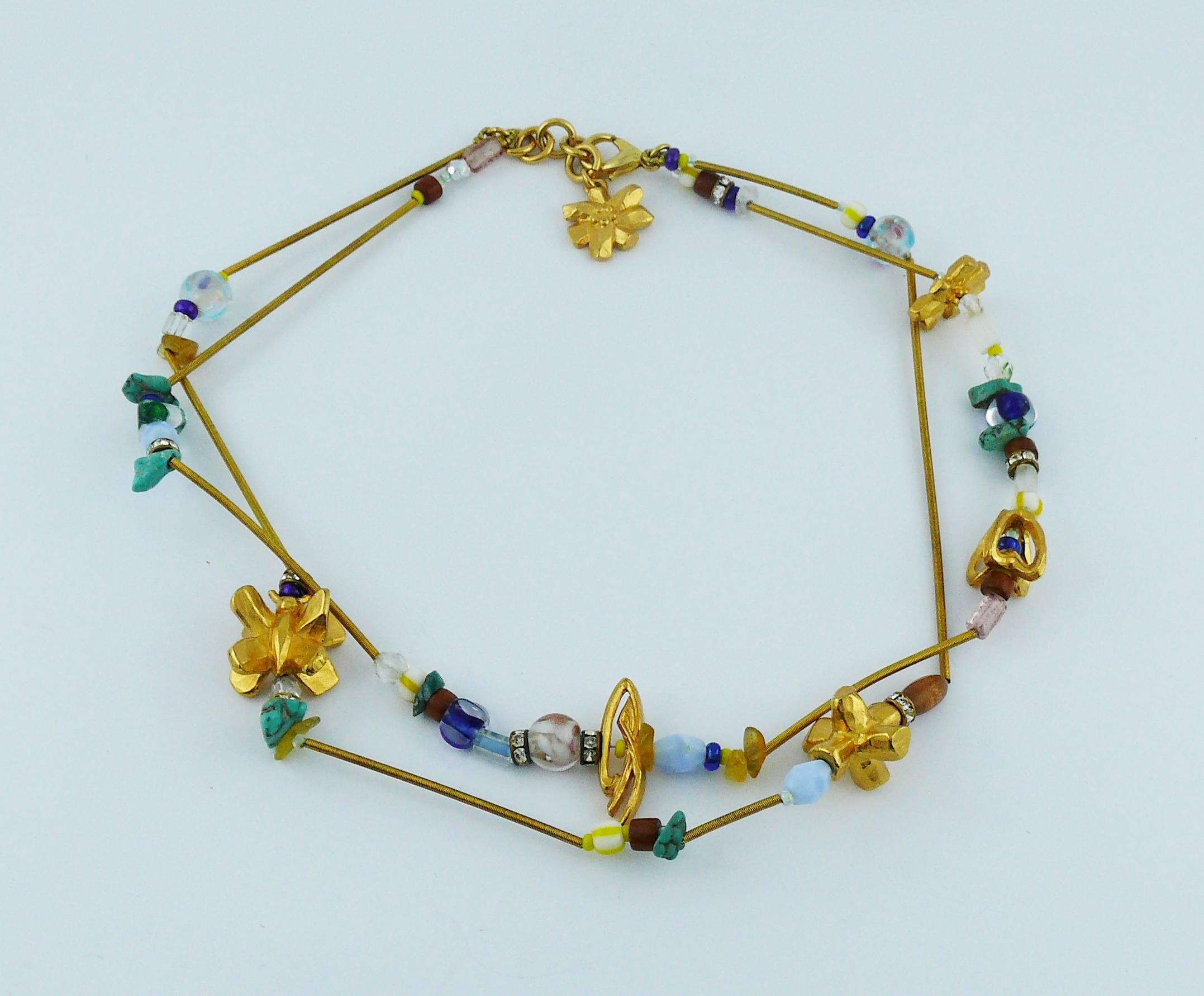 Christian Lacroix Vintage Jewelled Necklace In Excellent Condition In Nice, FR