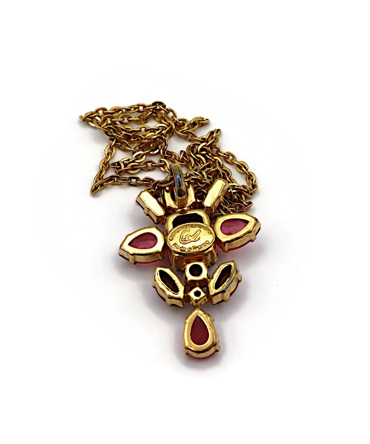 CHRISTIAN LACROIX Vintage Jewelled Pendant For Sale 11
