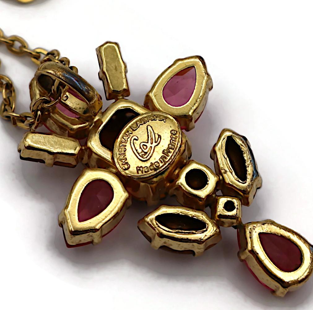 CHRISTIAN LACROIX Vintage Jewelled Pendant For Sale 12