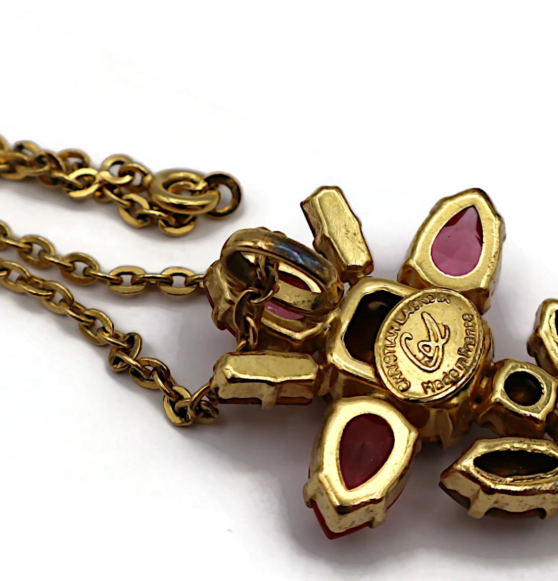 CHRISTIAN LACROIX Vintage Jewelled Pendant For Sale 13