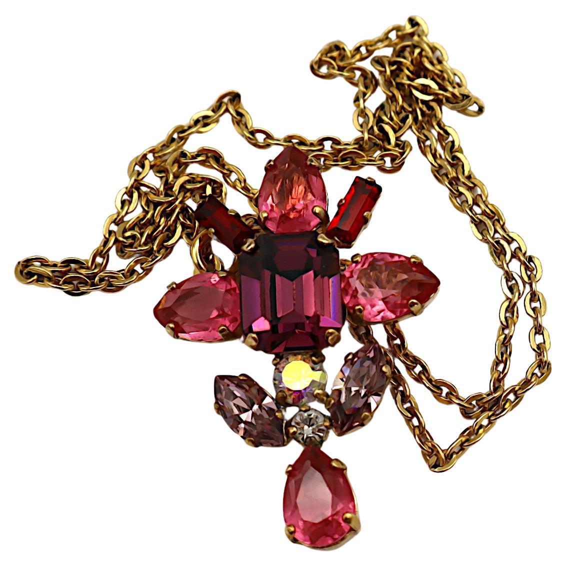 CHRISTIAN LACROIX Vintage Jewelled Pendant For Sale