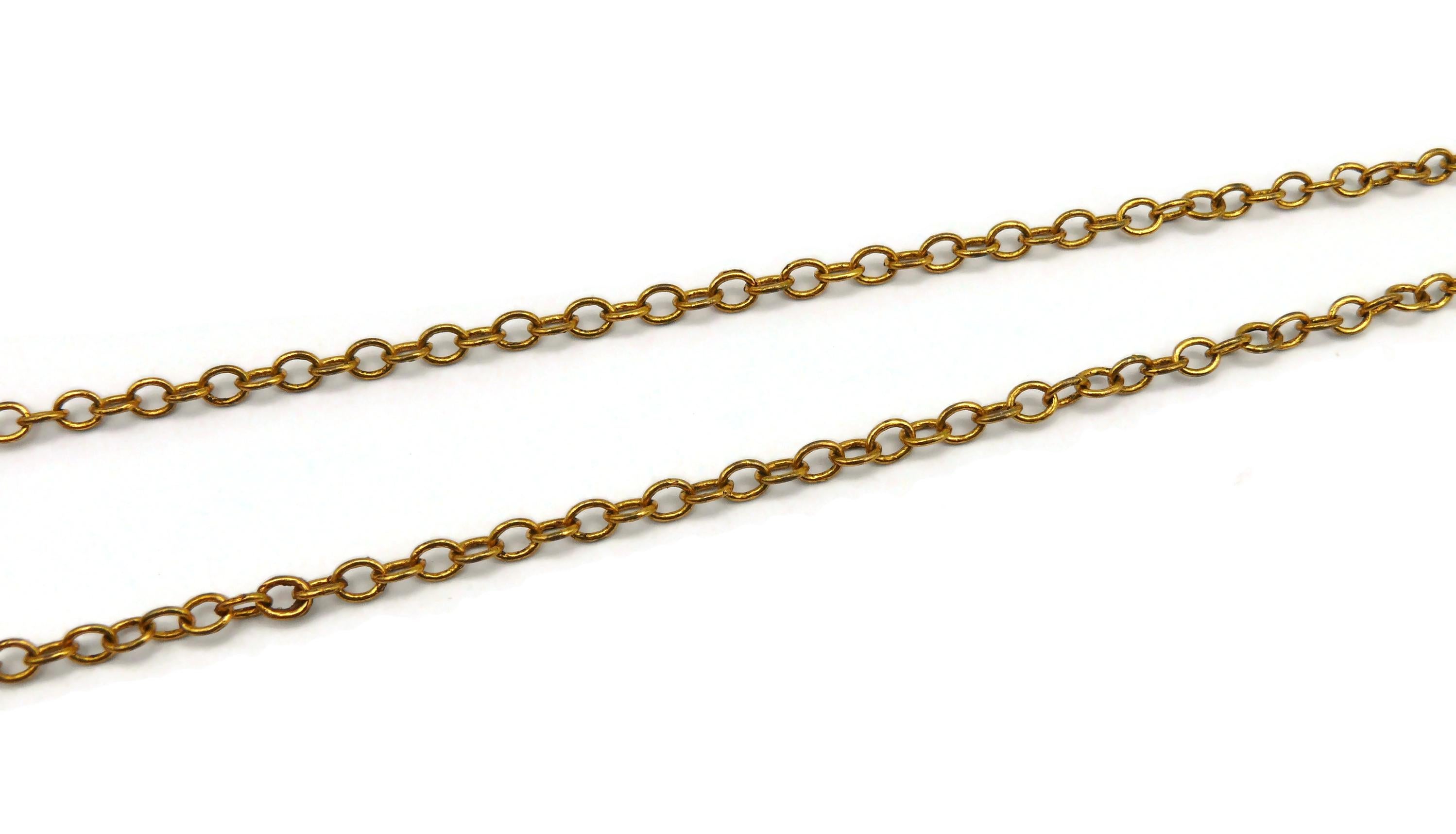 CHRISTIAN LACROIX Vintage Jewelled Pendant Necklace For Sale 10