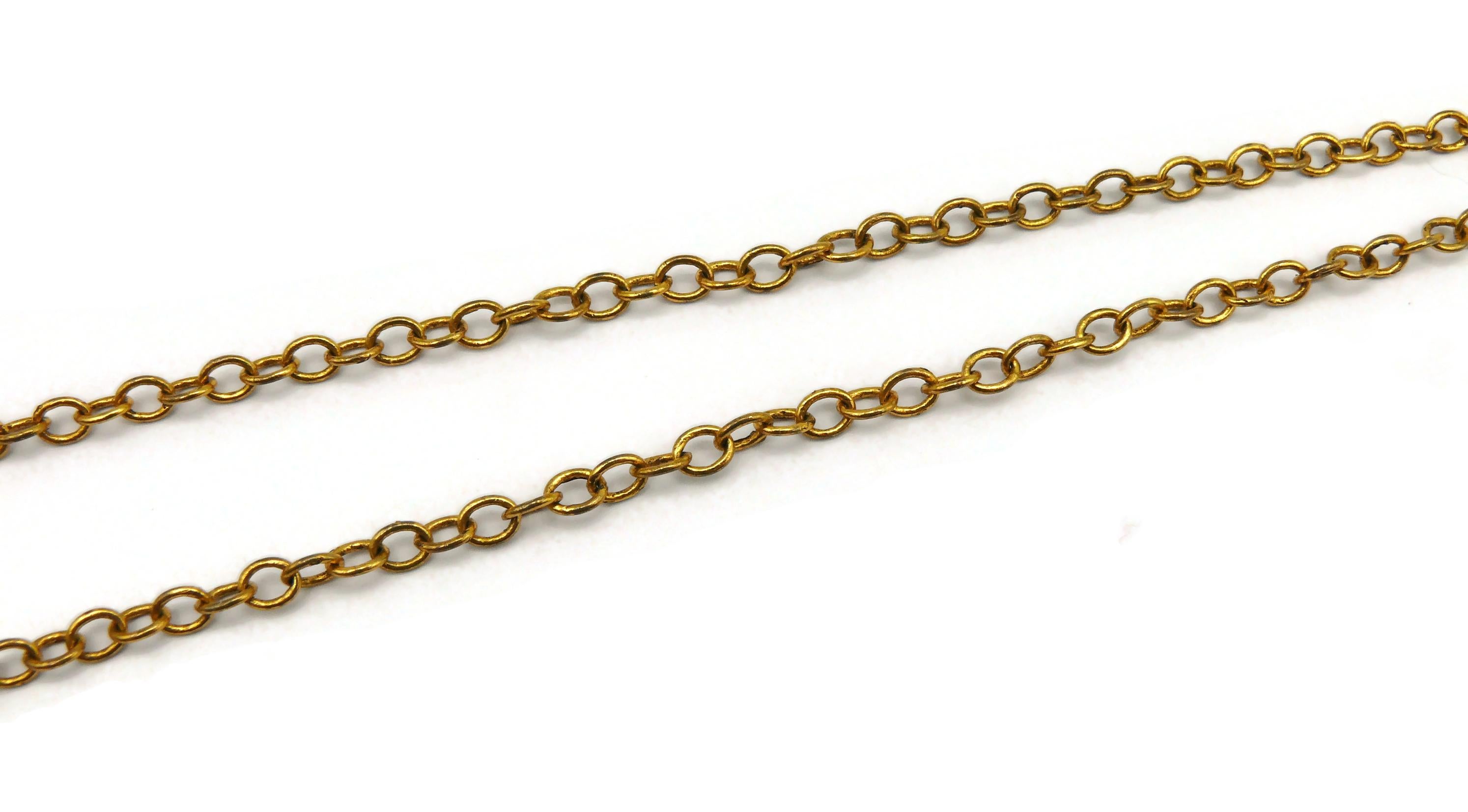 CHRISTIAN LACROIX Vintage Jewelled Pendant Necklace For Sale 11
